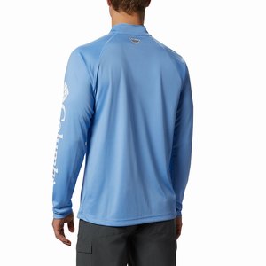 Columbia Pescar PFG Terminal Tackle™ 1/4 Zip Pullover Hombre Azules (851BGKWIT)